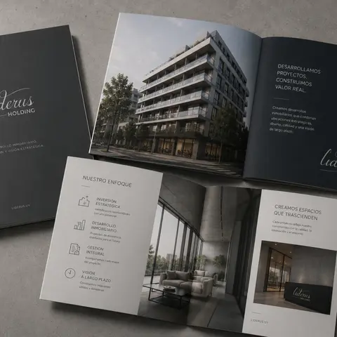 Detalle 4 de la galería conceptual para la marca LIDERUS HOLDING