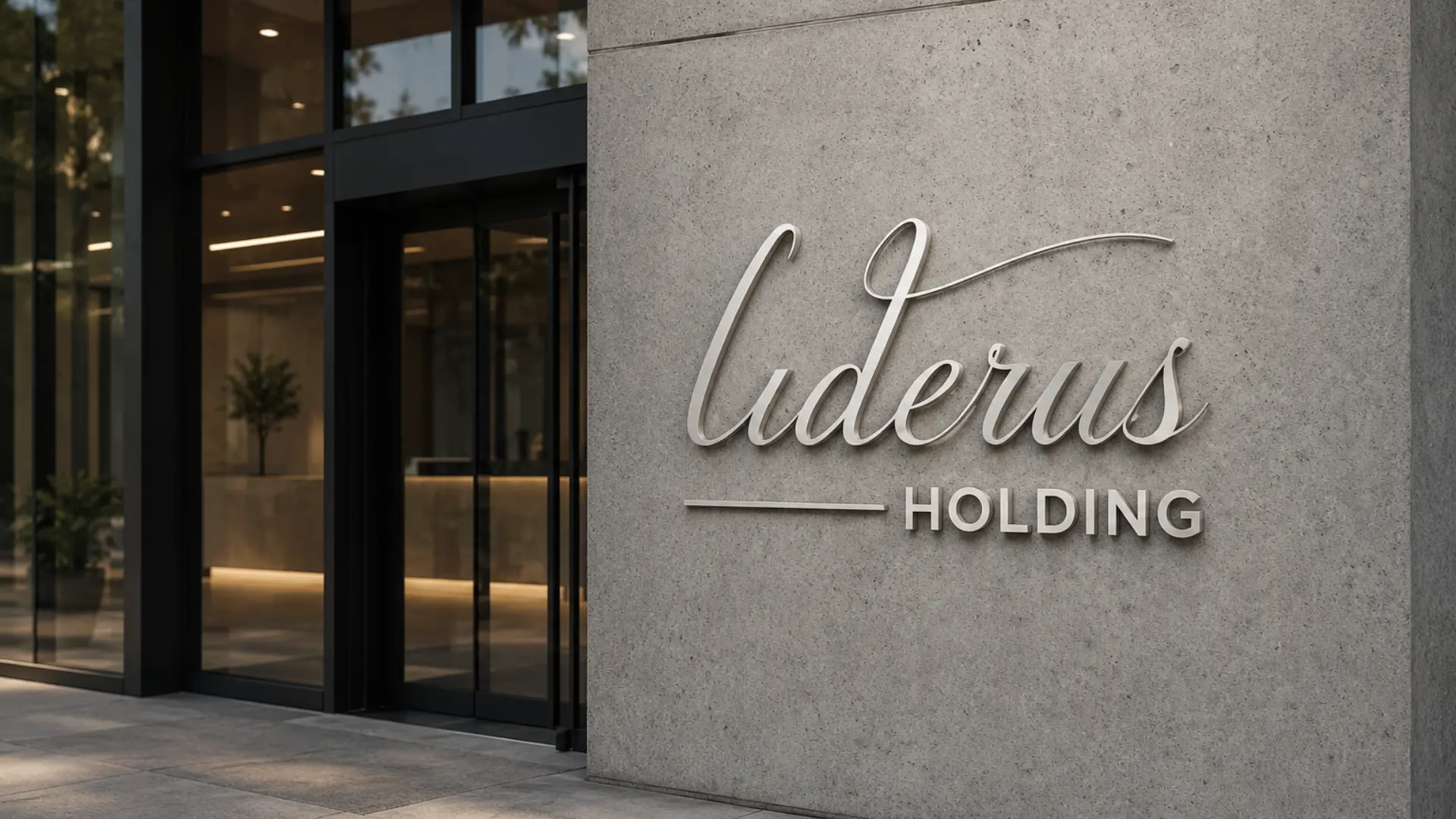 Imagen de portada en versión de escritorio para el proyecto de branding de LIDERUS HOLDING