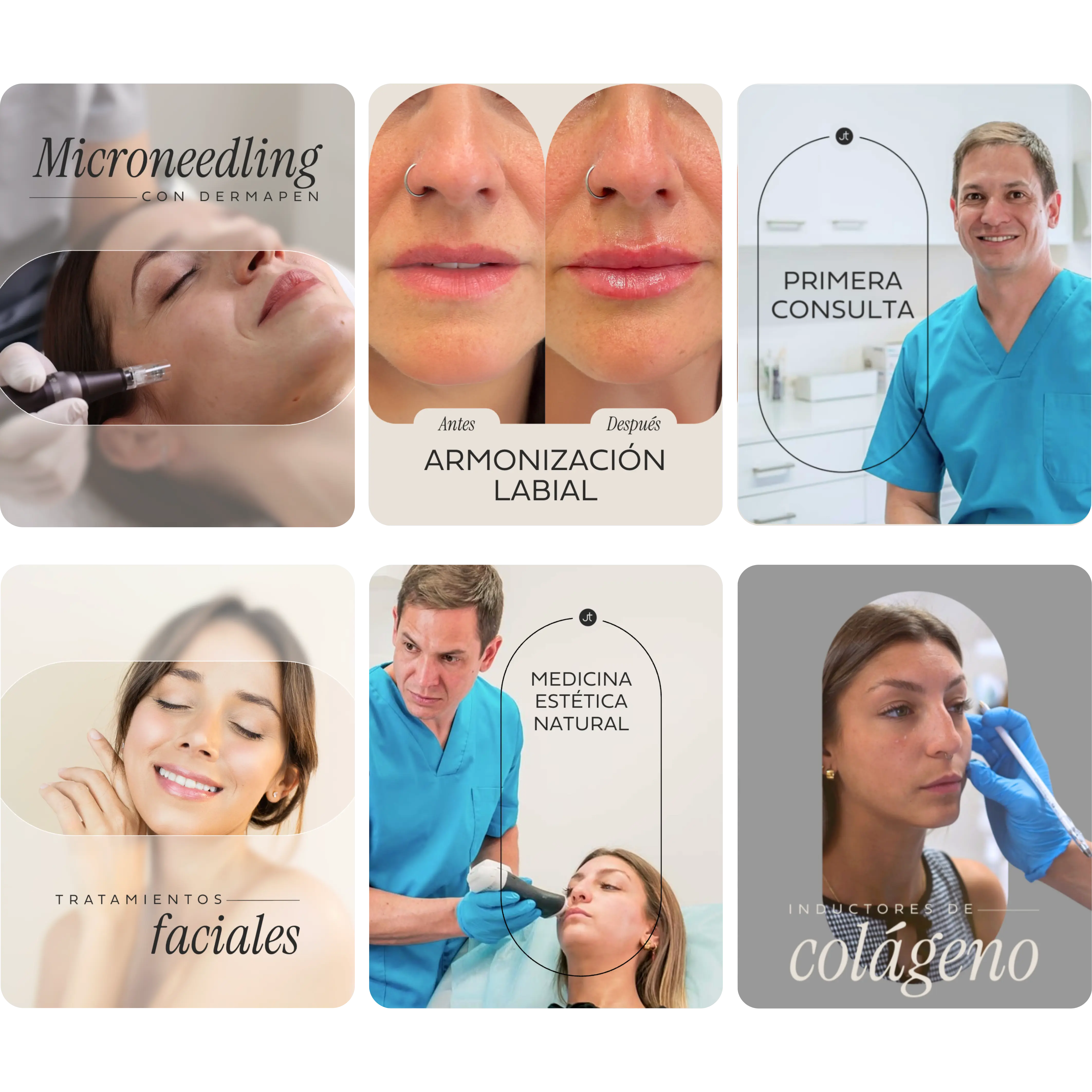 Grilla completa de contenidos para DR. JUAN TAJAN