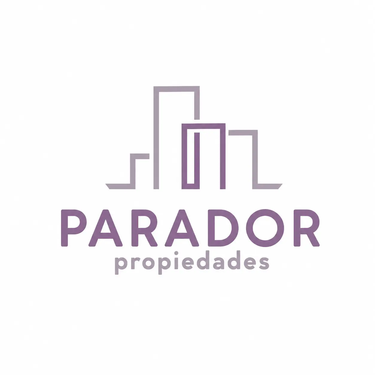 Representación visual de la identidad de marca de PARADOR PROPIEDADES en versión móvil