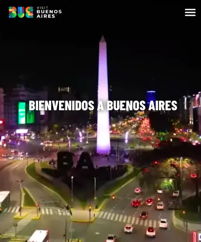 Imagen de portada en versión móvil para el proyecto de branding de VISIT BUENOS AIRES